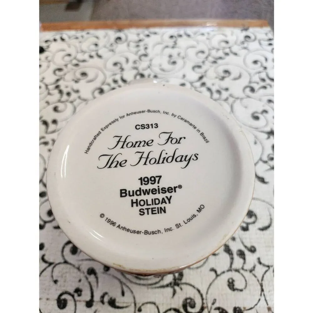 1997 Budweiser Holiday Stein